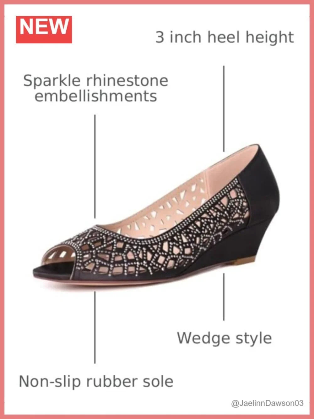 ERIJUNOR Women Peep Toe Pumps Sparkle Rhinestone Wedding Heels Satin Crystals